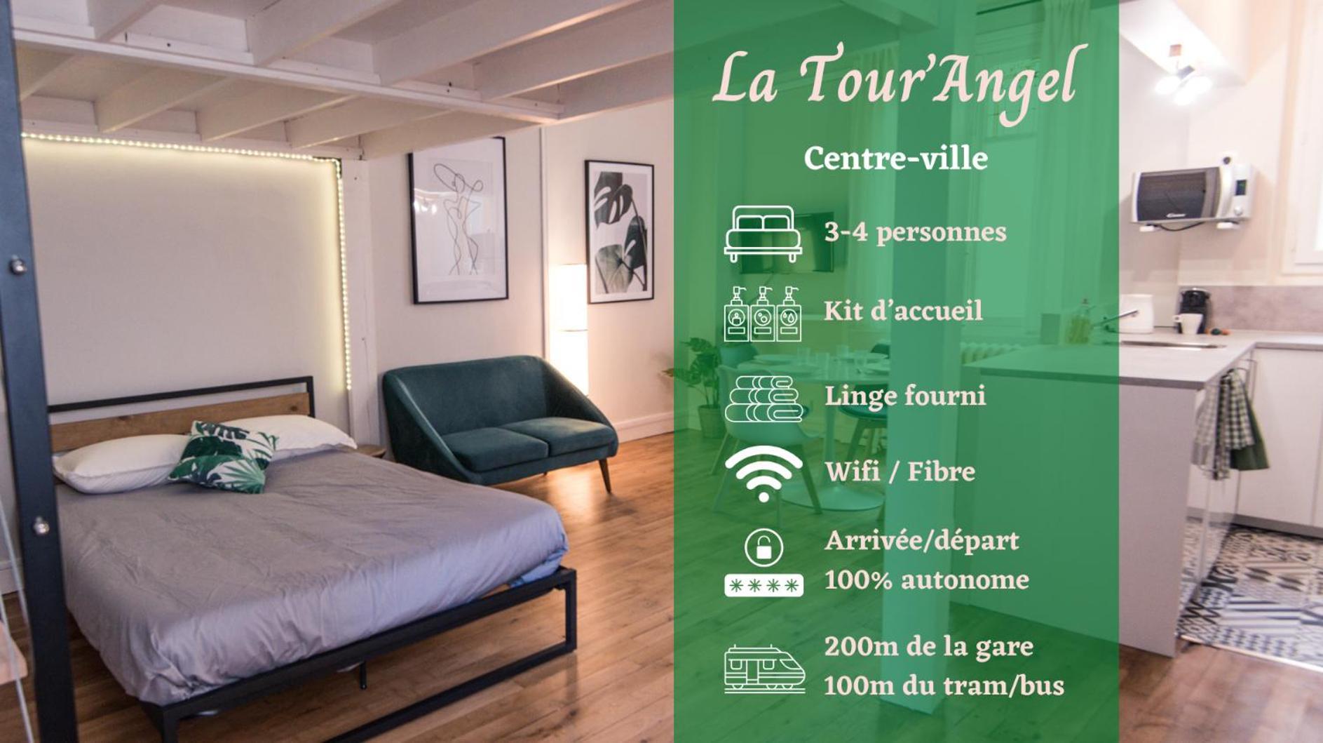 Apartament Hypercentre - Gare - La Tour'Angel Tours Zewnętrze zdjęcie